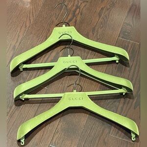 Gucci Olive Green Hanger Trio